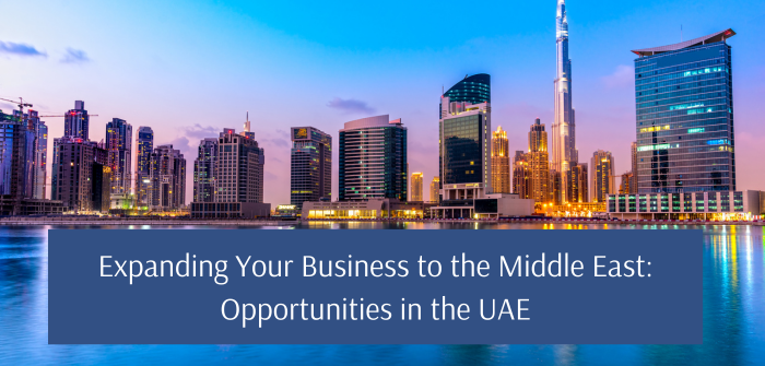 Expanding Your Business to the Middle East: Opportunities in the UAE