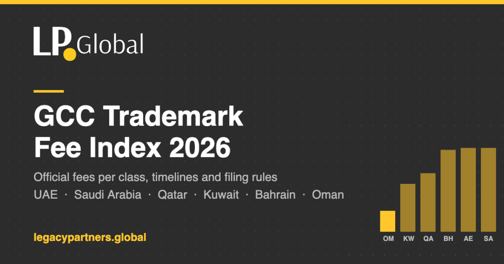 GCC Trademark Fee Index 2026: Official Fees, Timelines and Filing Rules